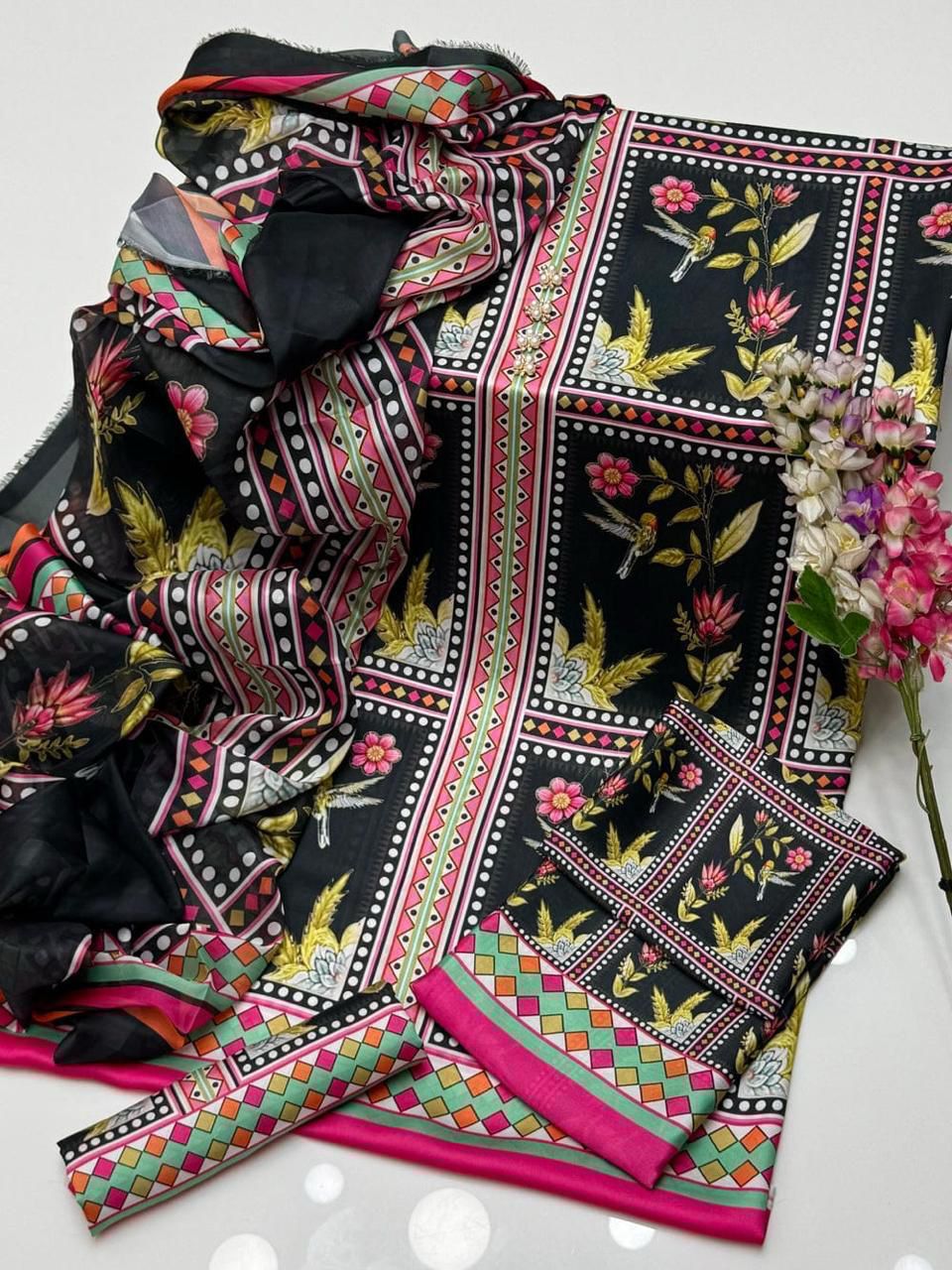 Tie N Die Digital Printed 3pc