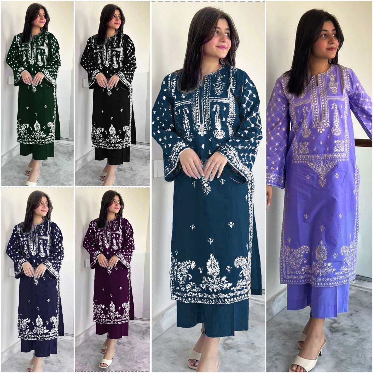 Elegant embroidery 2PC