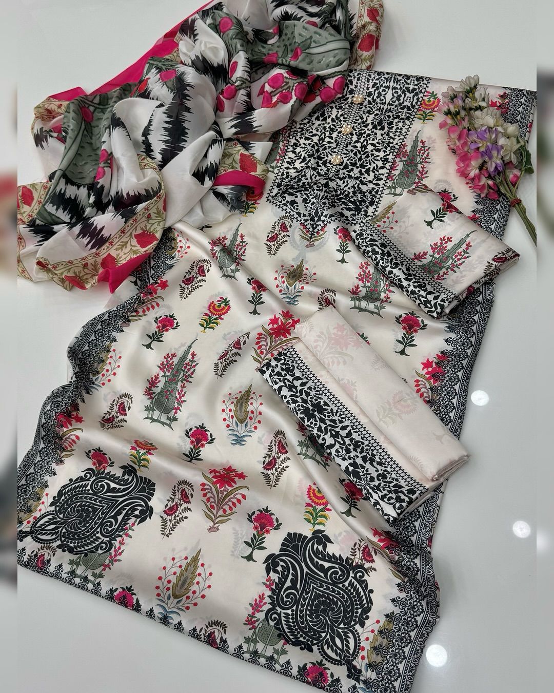 Tie N Die Digital Printed 3pc