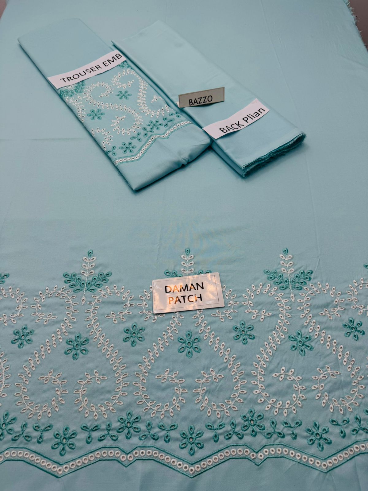 Elegant EMB 2pcs Shirt&trouser