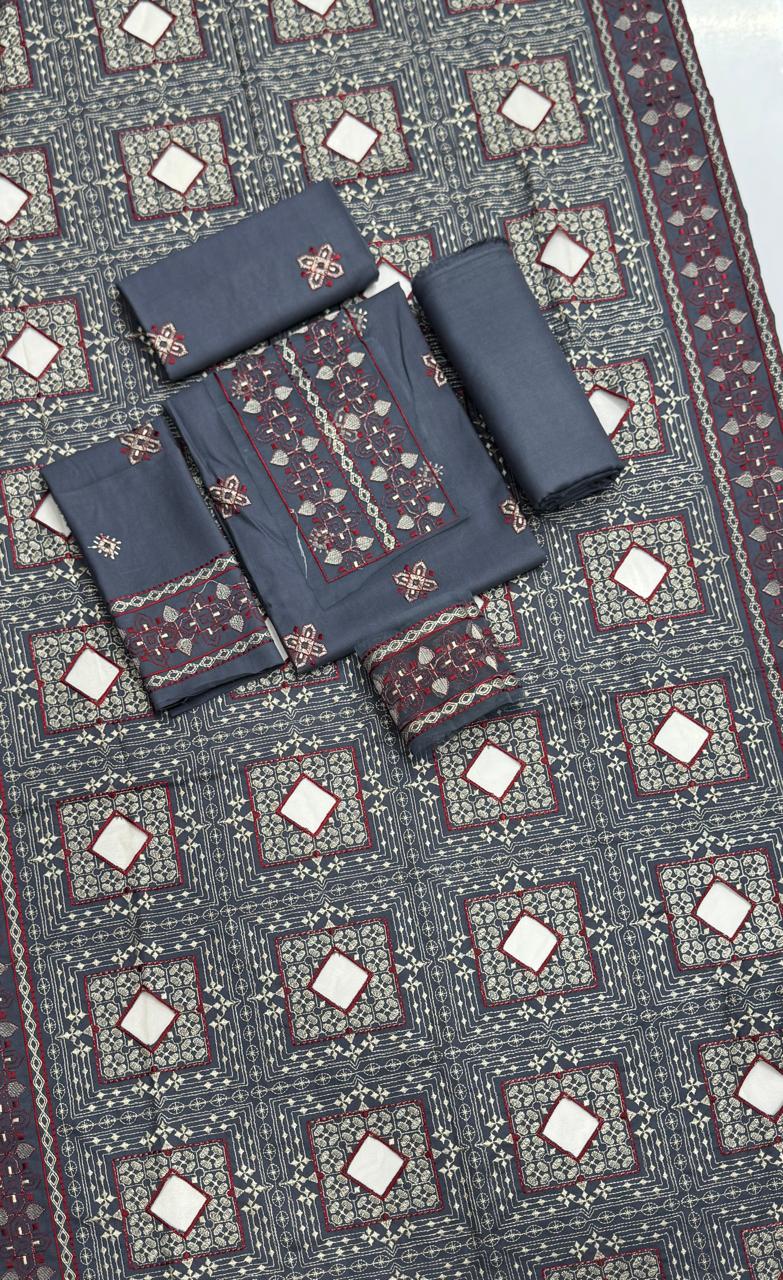 Elegant Embroidered 3PC