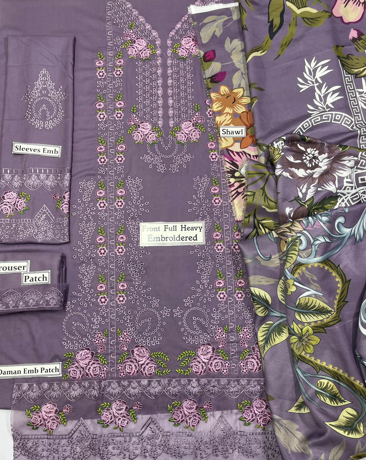 Elegant Embriodered 3PC