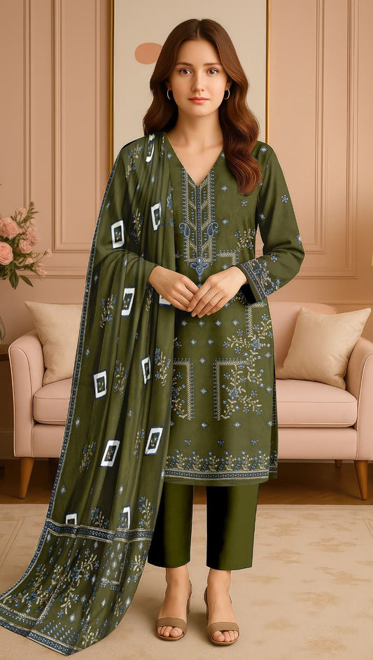 Elegant Laser CUT SHAWLS 3PC