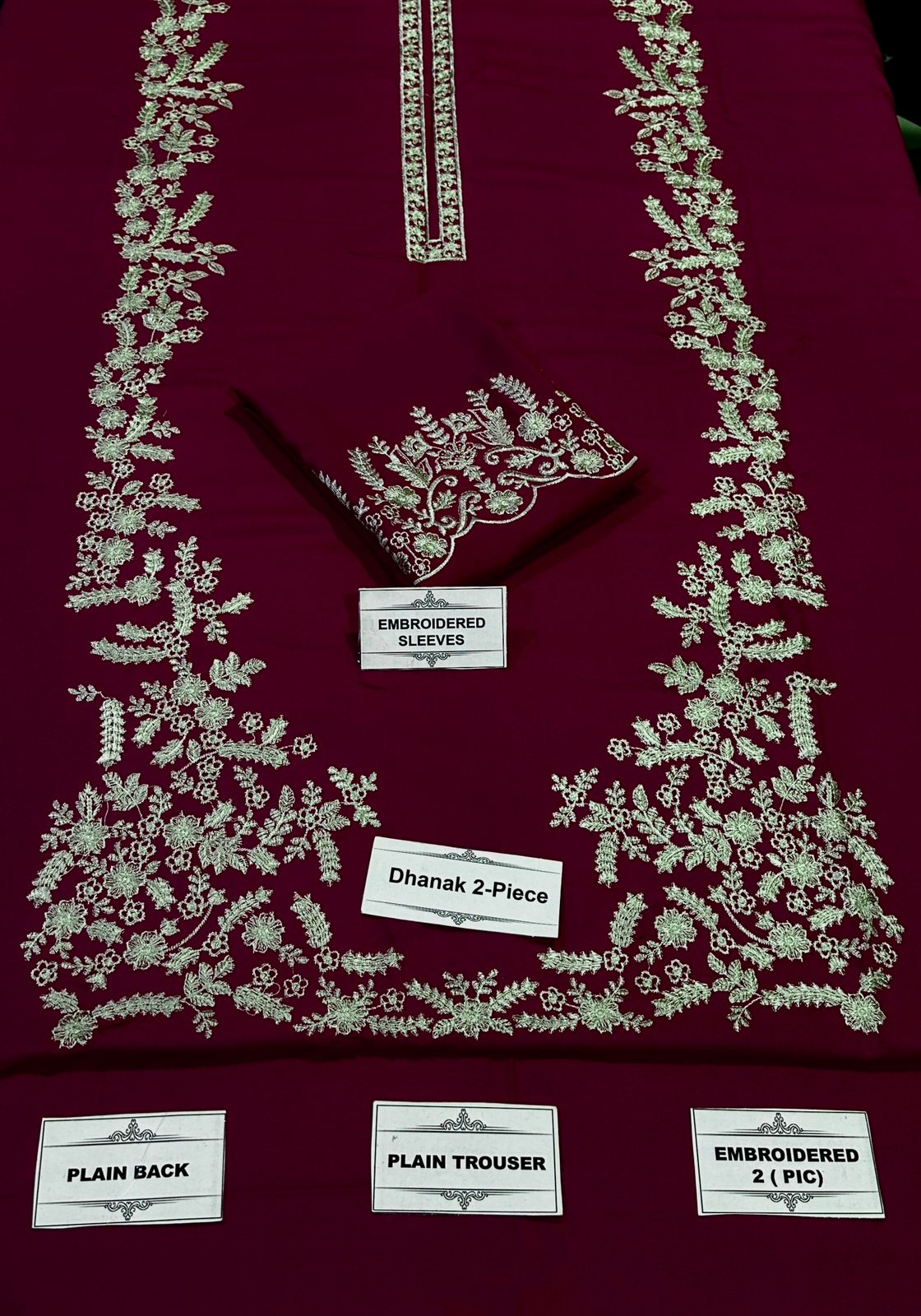 Elegant Embriodery 2PC