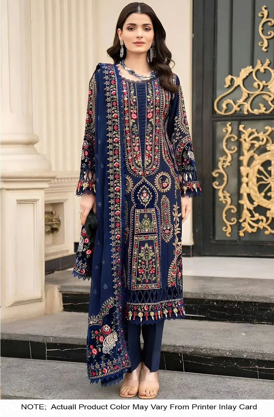 Most Elegant Velvet Embriodered 3PC