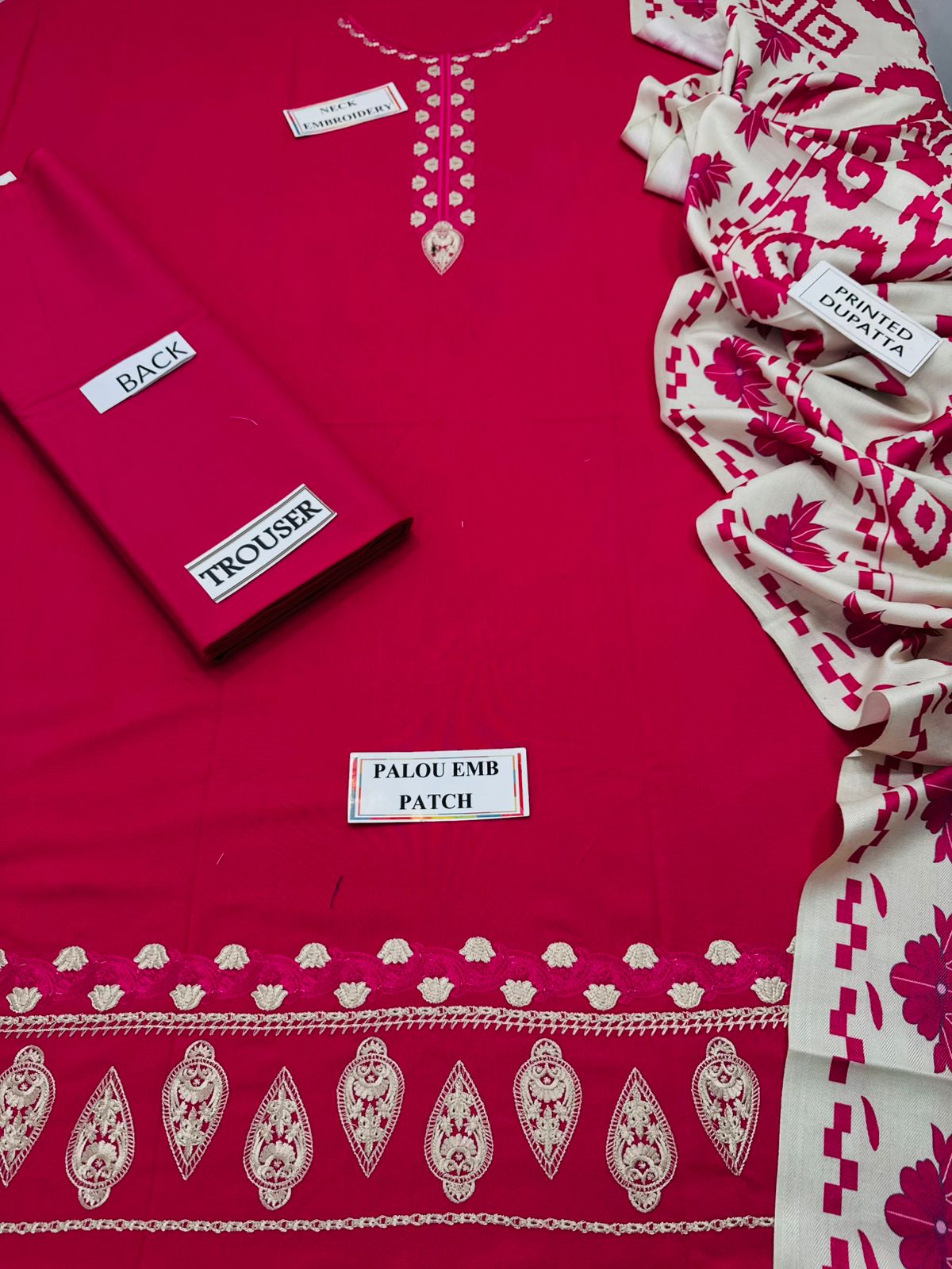 Adorable embroidery 3pcs