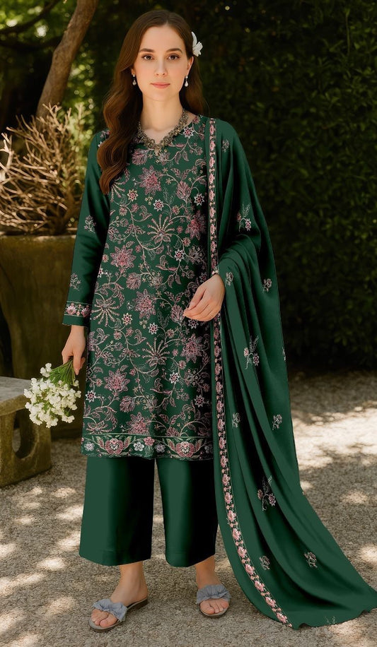 Premium embroidered 3pc