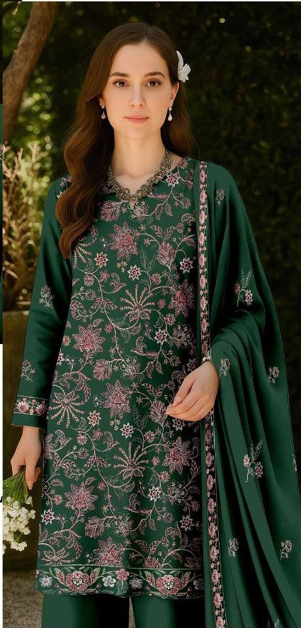 Premium embroidered 3pc