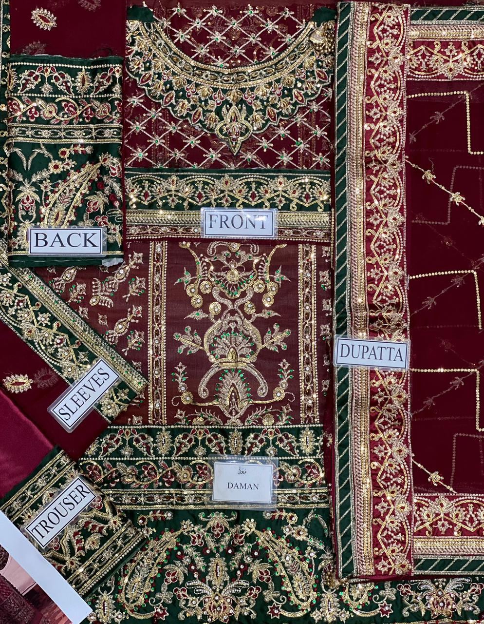 Heavy fancy bridal 3pc