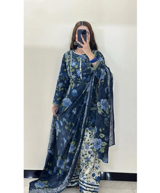 Elegant Khaddar Digital ptinted 3pcs