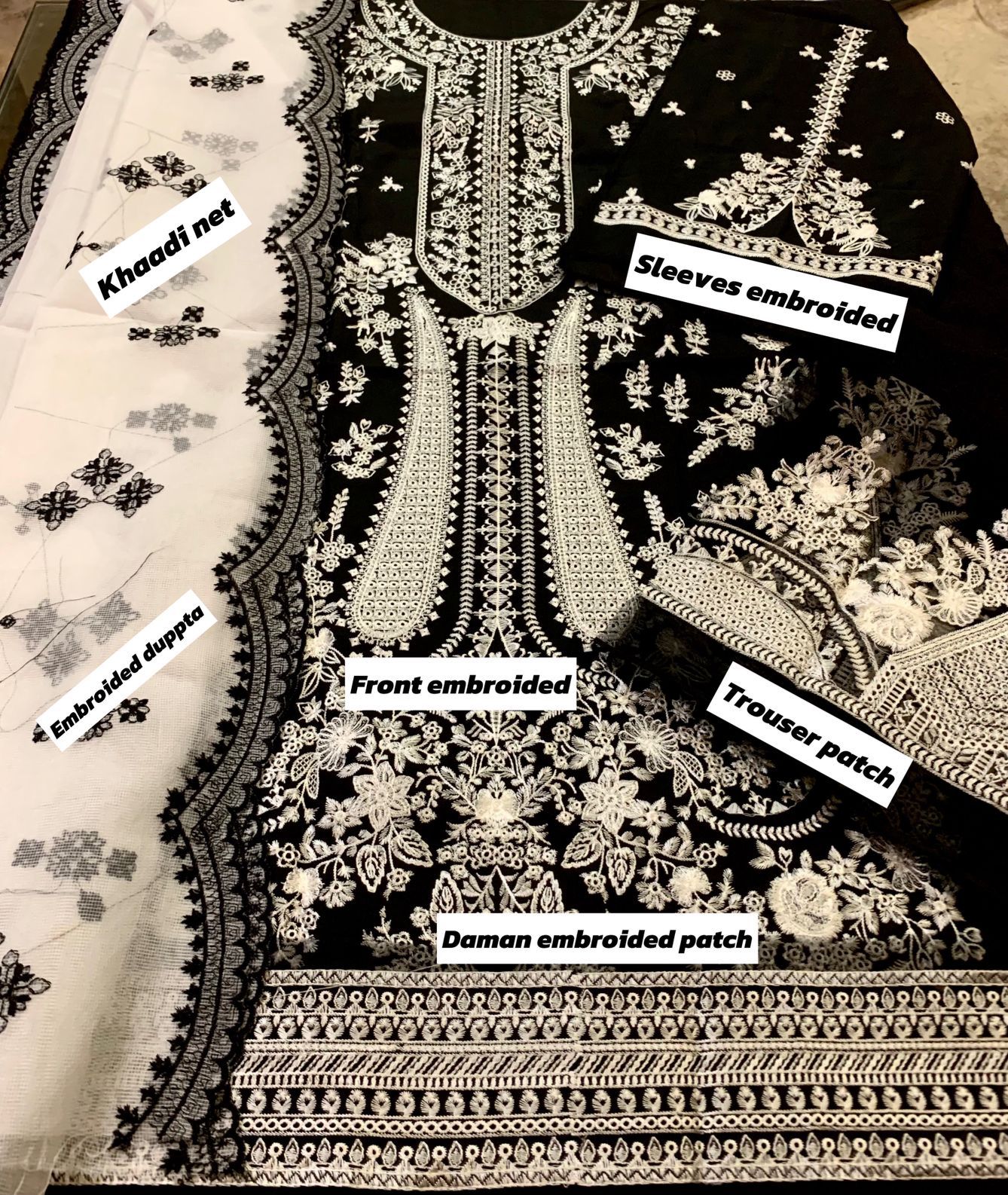 Elegant Embriodery 3PC