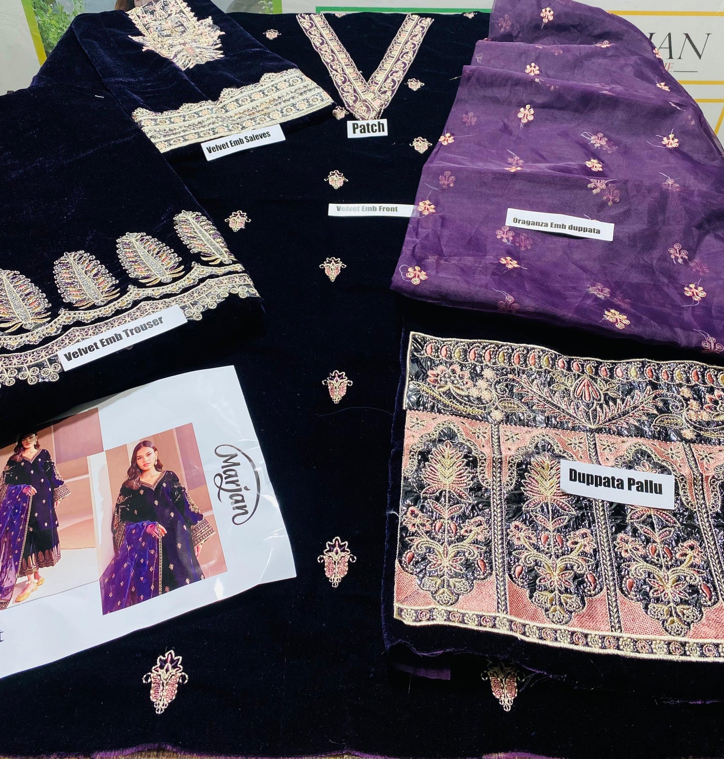 Elegant Embriodery 3PC