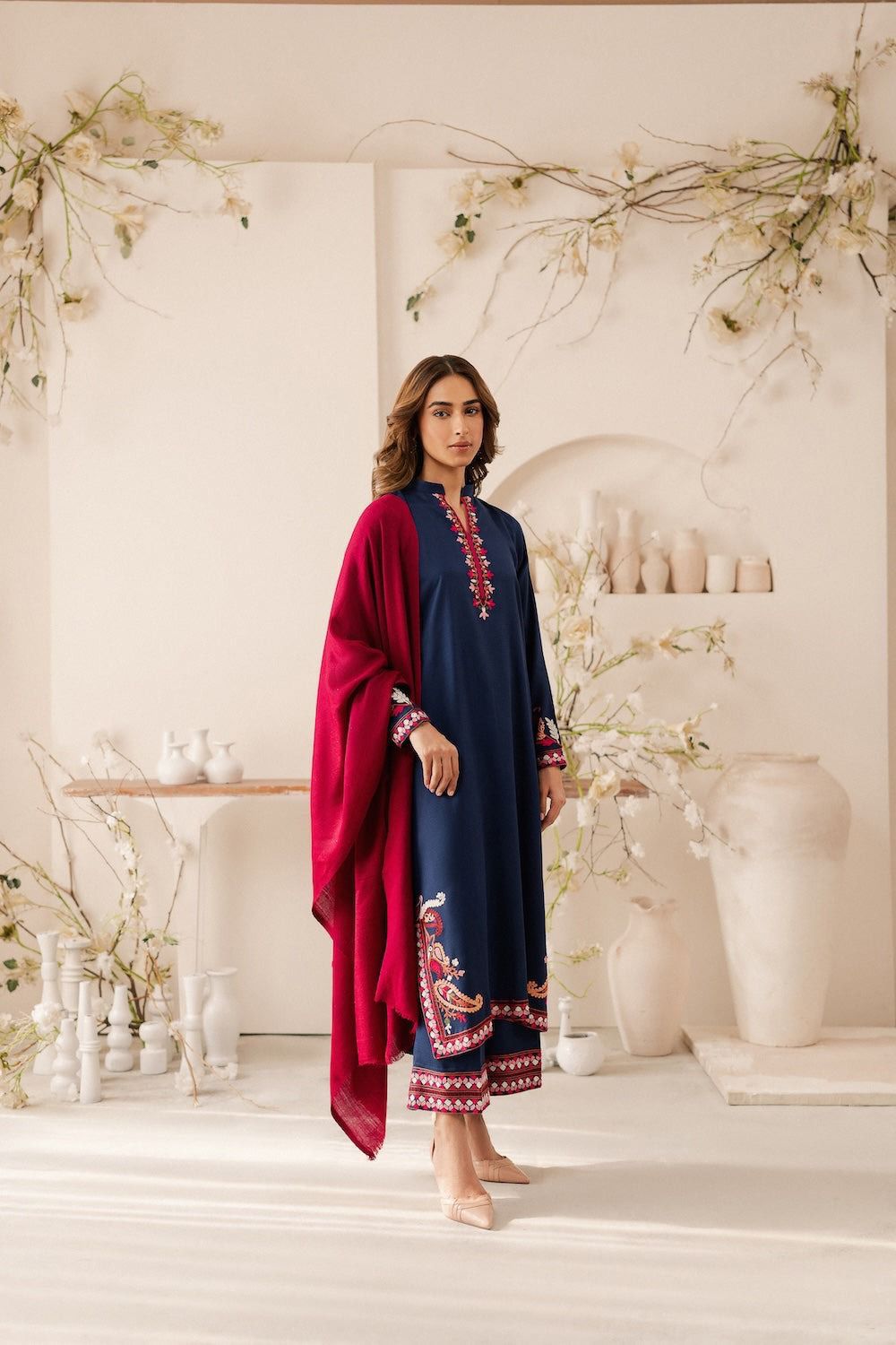 Elegant DHANAK Emb 3pcs