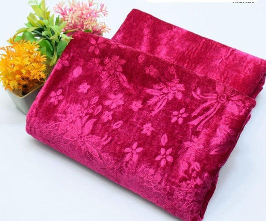 Elegant ALLOVER VELVET PLACHI 2PCS SHIRT&TROUSER