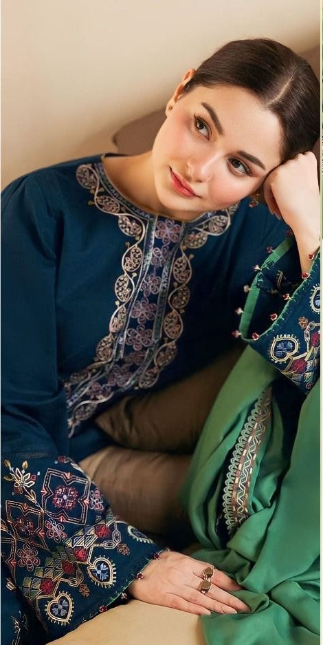 Elegant embroidered 3Pc