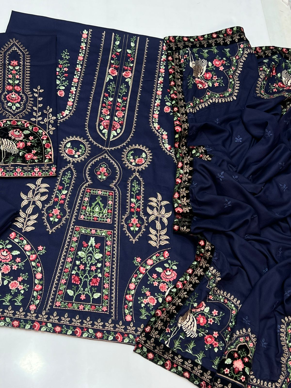 Most Elegant Velvet Embriodered 3PC