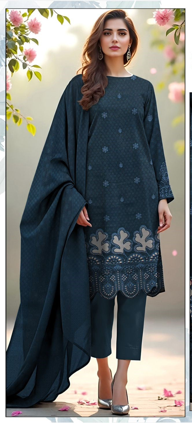 ELEGANT Velvet shawl 3PC