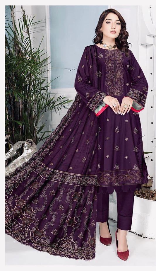 Elegant Embriodered 3PC