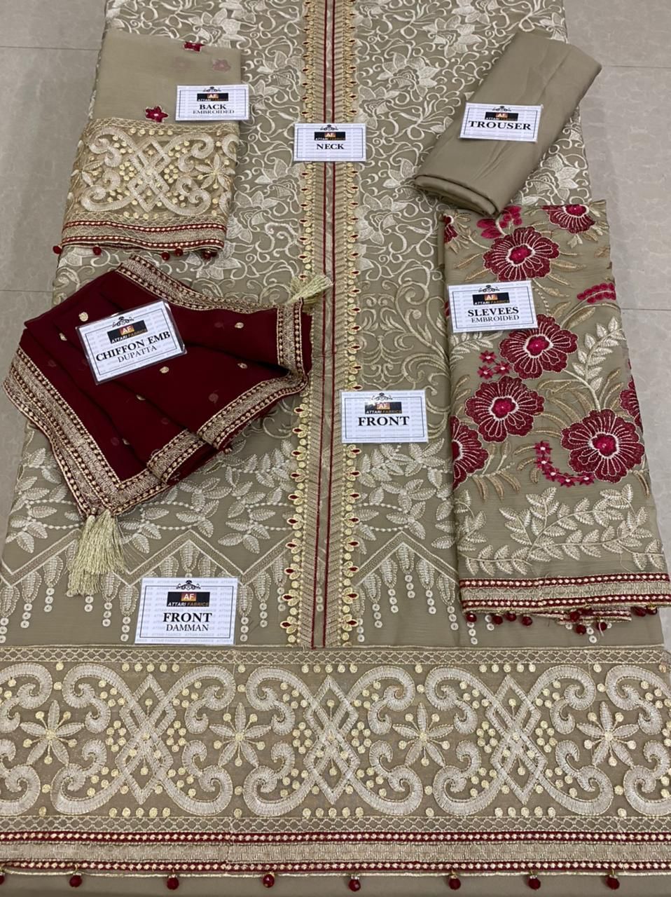 Elegant Embriodry fancy 3PC