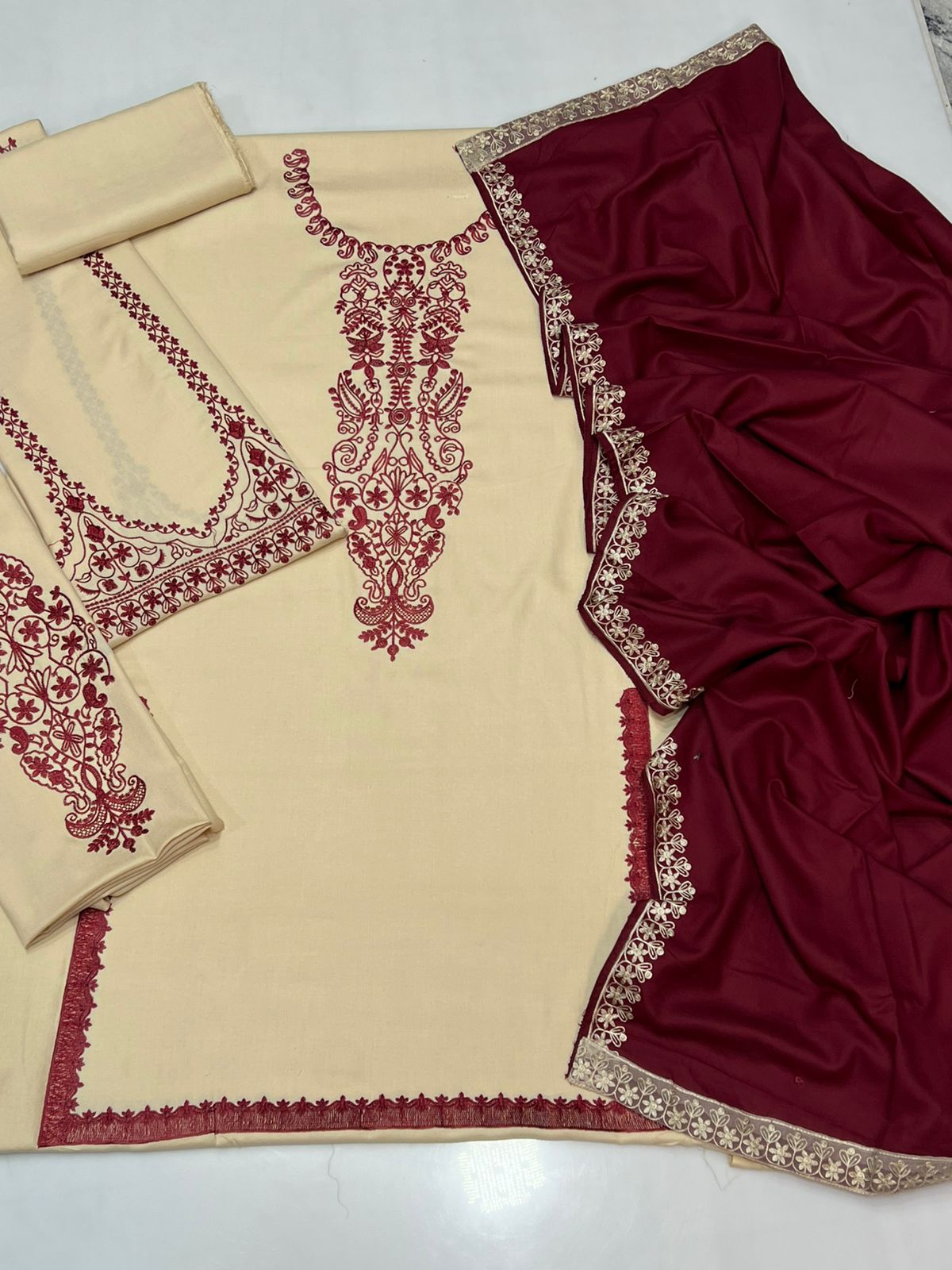 Elegant Embroidered 3PC