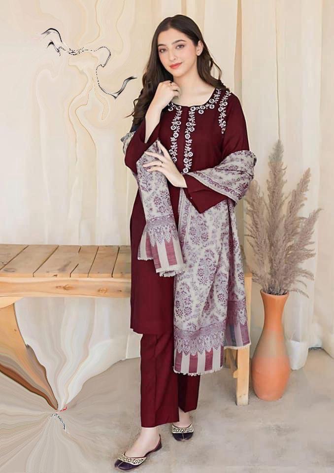 Elegant Embroidery 3PC