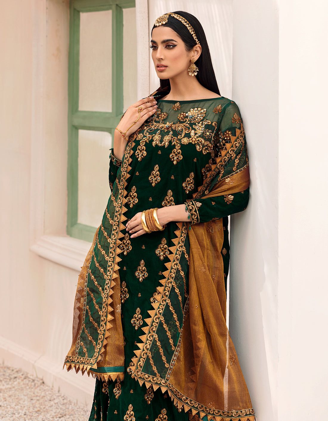 Elegant Velvet Embriodered 3PC