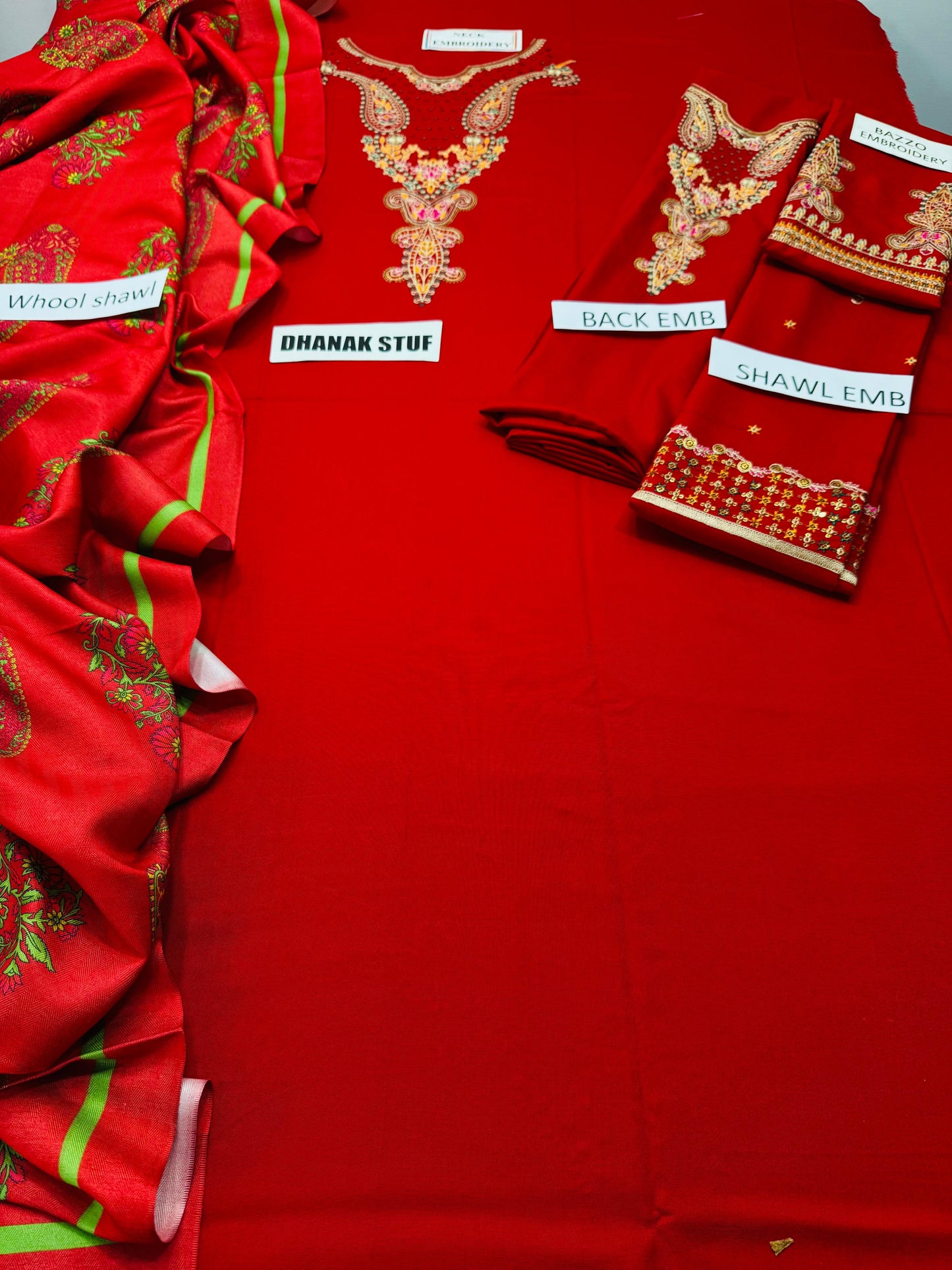 Elegant embroidery 3pcs