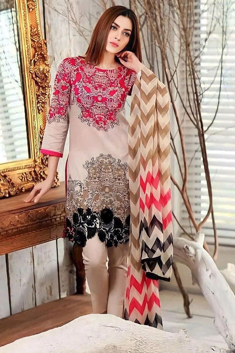 Elegant Linen digital printed 3pcs