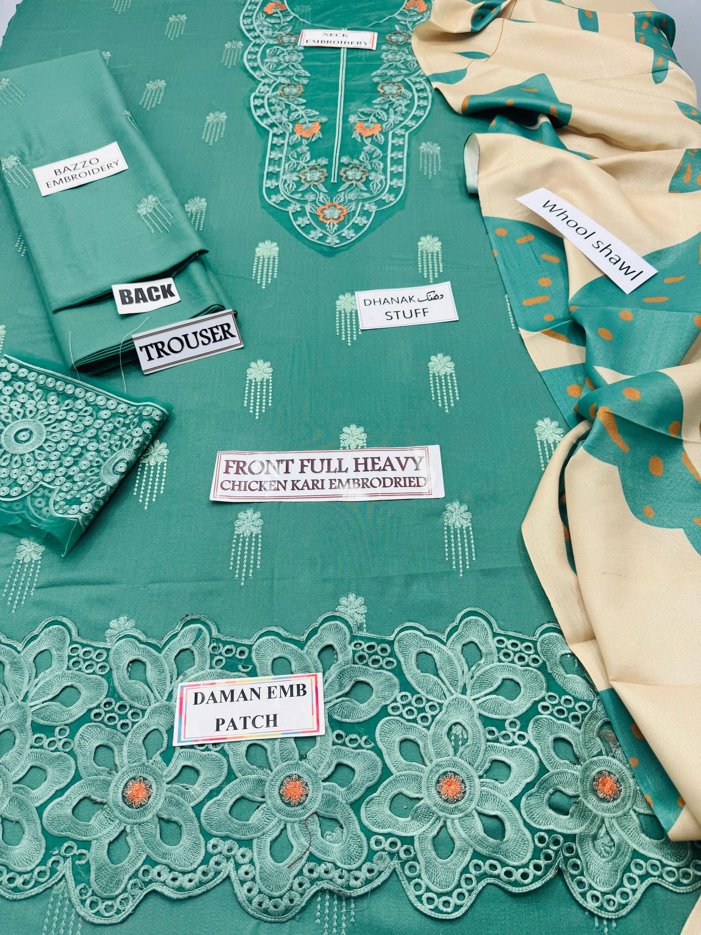 Elegant Embroidery 3pcs